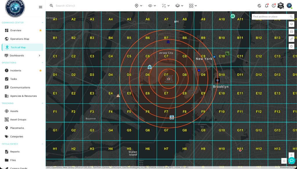 GRG and range rings, New York